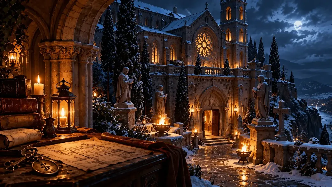 Il·lustració de El secret de l’abadia de San Damián