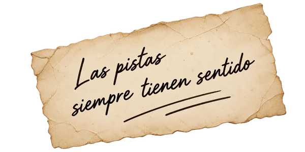 Las pistas siempre tienen sentido